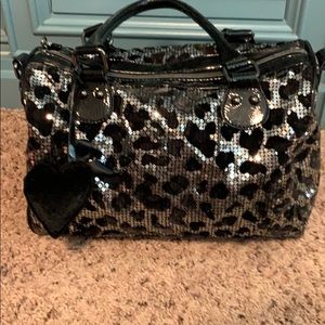 Betsey Johnson Leopard Sequin Bag